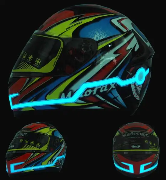 Best seller 10 colors for helmet led safety helmet using for motorcycle helmet led light