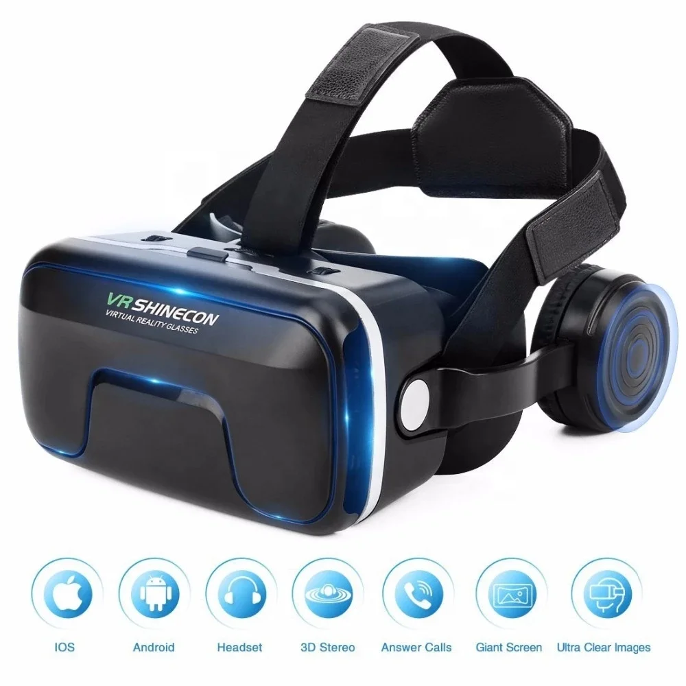 4.7-7.0 inch Original VR Virtual Reality 3D Glasses Box Stereo VR Google Cardboard Headset Helmet for IOS Android Smartphone