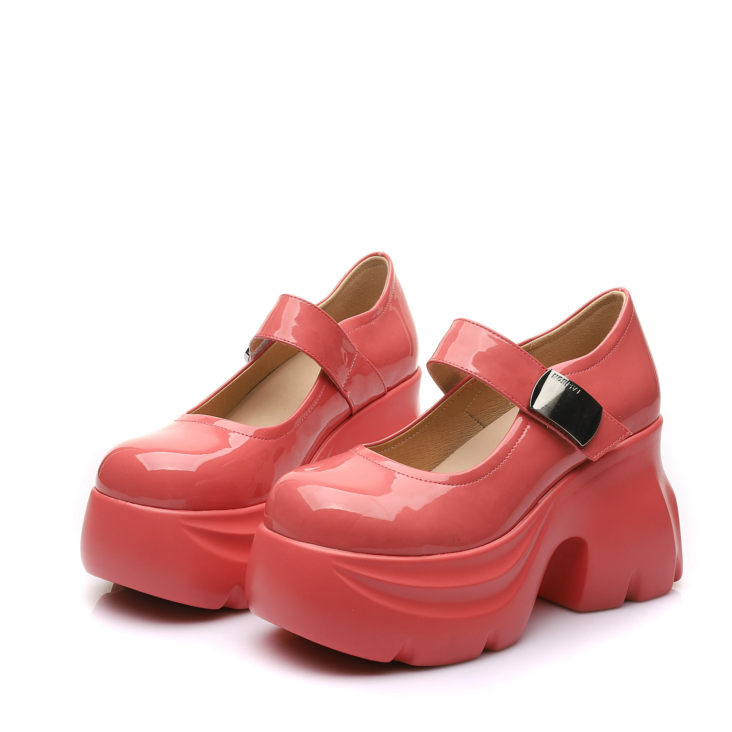 Strap Fashion Elegant Buckle High Heel Casual Mary Jane Platform Shoes Ladies Sneakers Platform Heels Shoes for Women