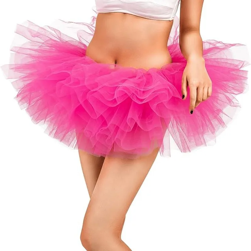 Halloween Costume 5 Layer Tutus for Women  Adult Tutu Skirts for Women 80s Tutu  Skirt Tulle Skirt