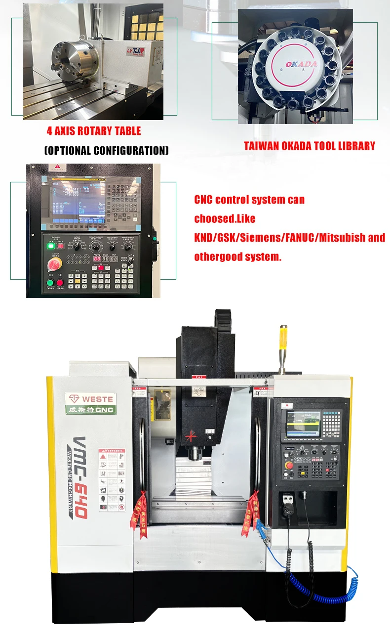 Small cnc machine vmc640 mini cnc milling machine with CE certificate
