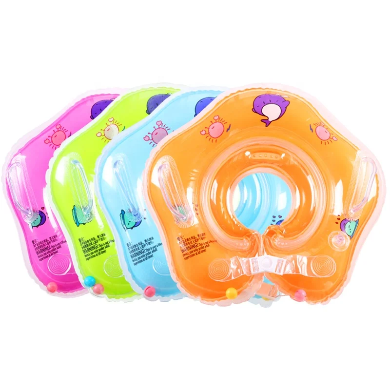  Safety Bath Inflatable Baby Swimming Kids Neck Float Ring For Newborn
