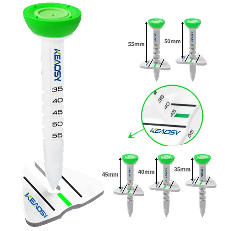 New arrival popular golf tees multifunctional and height adjustable golf direction tee silicone and plastic golf supplies