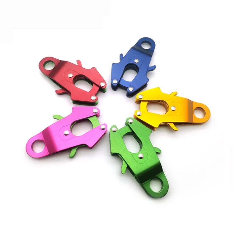Factory  dog leash  Frog Clip carabiner  Quick Release Tiger snap Alloy Carabiners Connectors Clip Frog Buckle