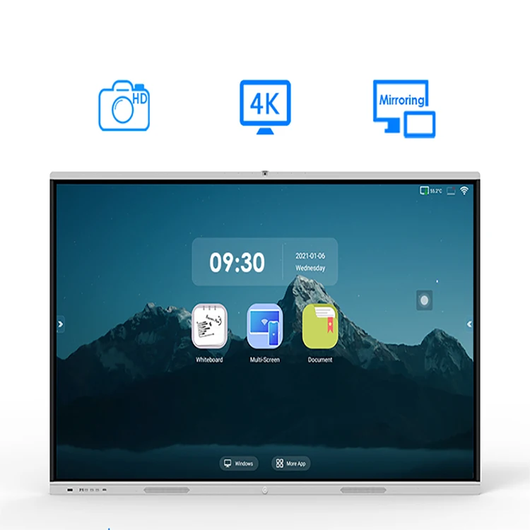 VDINK 65 Inch Tableau Interactif Smart Board For School OEM Interactive Flat Panel Displays Digital Mobile Whiteboard