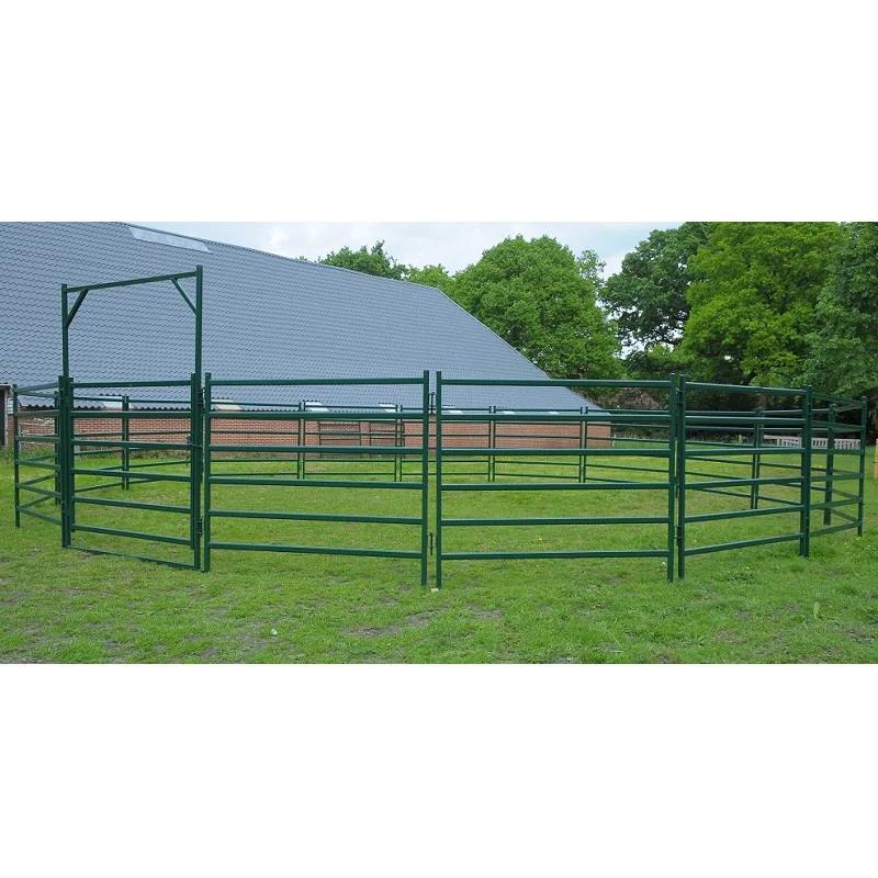 Высококачественные горячеоцинкованные панели для загона конского скота крупного рогатого овец коз и свиней с воротами