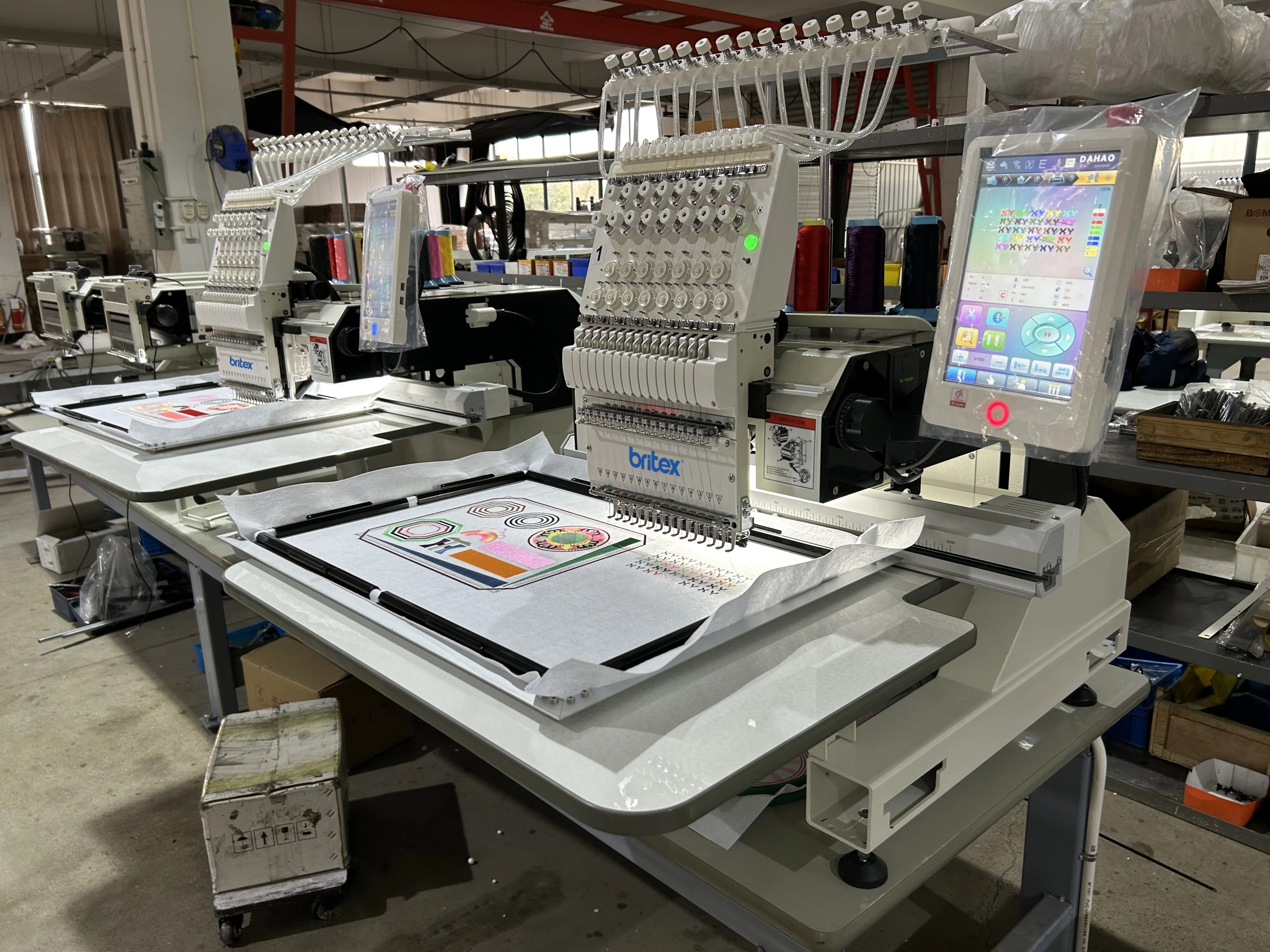 BR-1201 600*400mm Single head Embroidery Machine 12 needles Cap Flat Cloth Embroidery