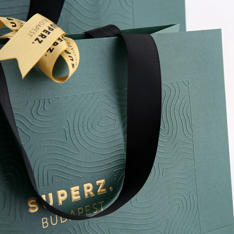 wedding Colorful jewelry custom logo boutique grocery business shopping handles reusable wholesale gift bags wedding packaging