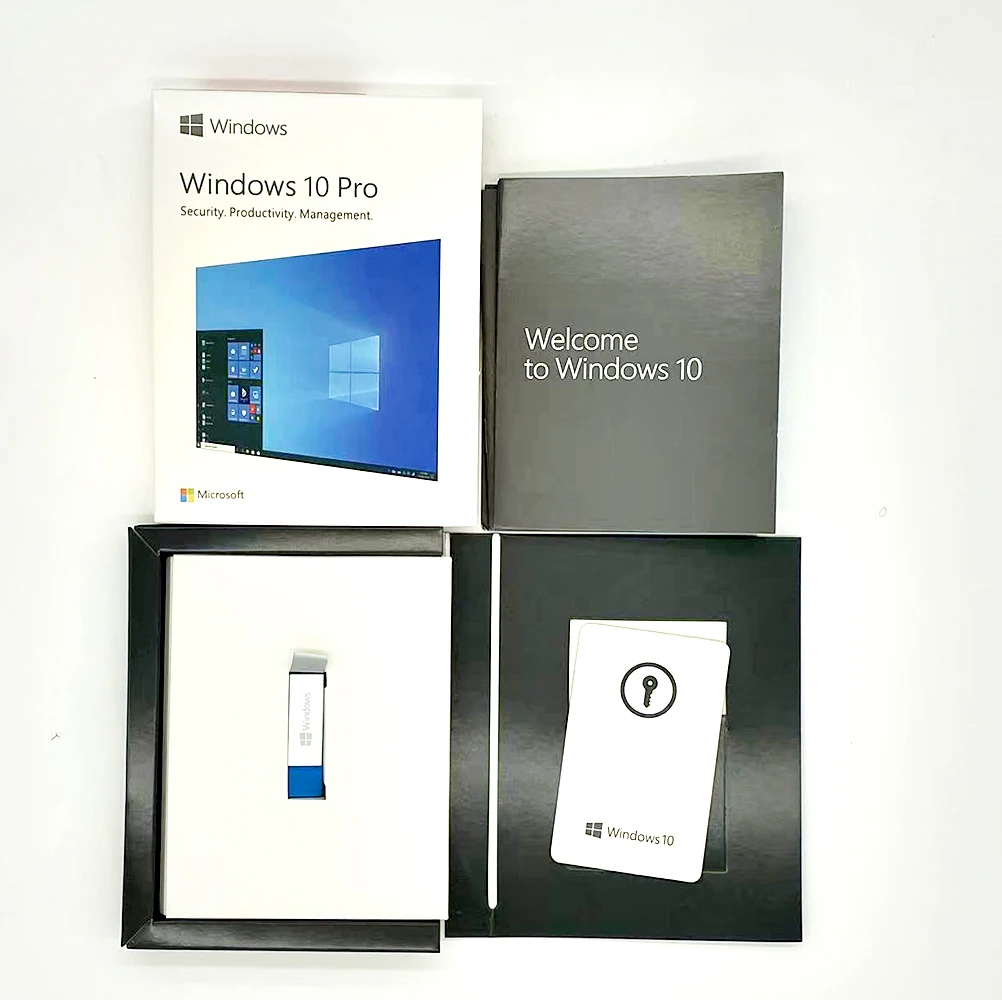 Globally windows 10 pro USB box windows 10 pro 100% online activation windows 10 pro box delivery fast