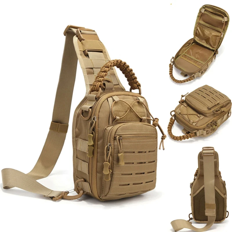 1000D Tactical Shoulder Bag EDC Outdoor Travel Backpack Waterproof Hiking Camping Backpack Hunting Camouflage Male Bags