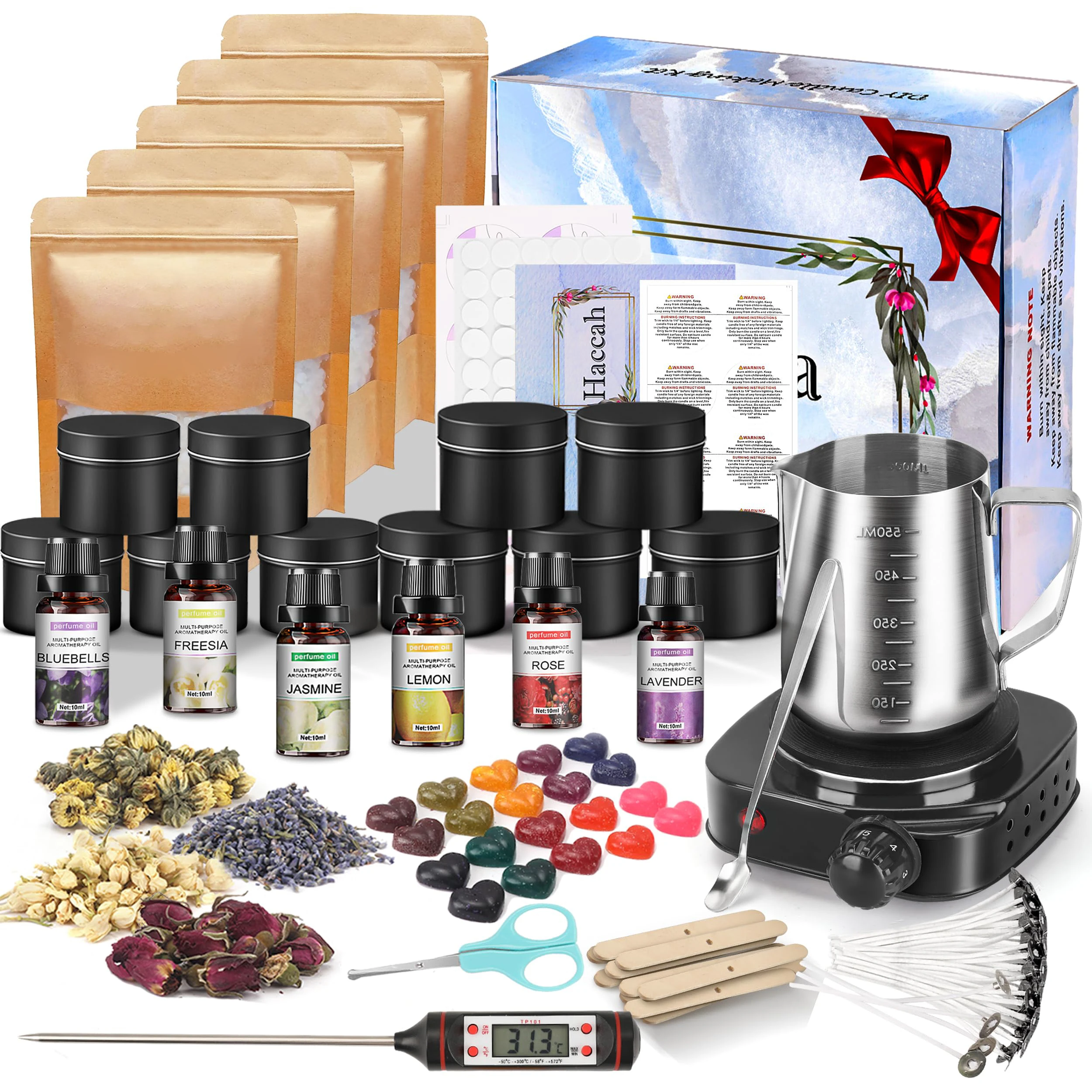 Custom New Design Adults Beginners DIY Soy Wax Candle Making Kit