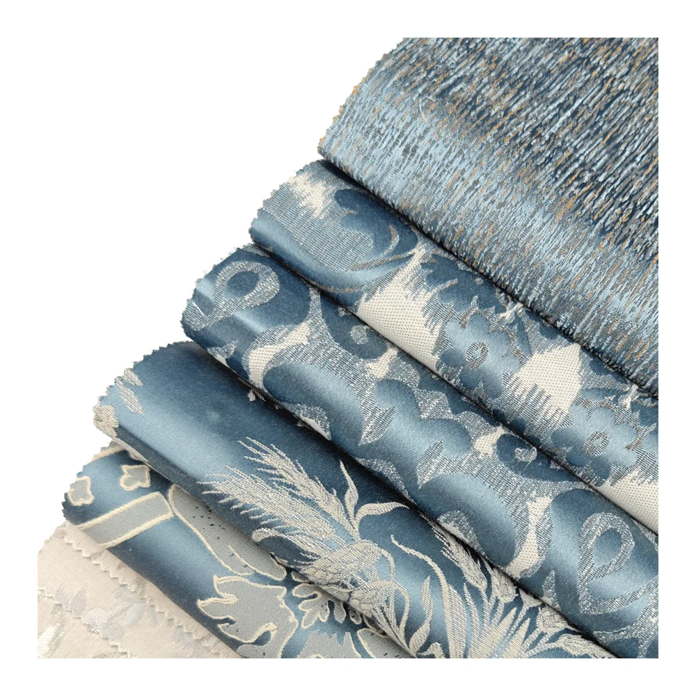 Bomar Damask Lace and Jacquard Brocade Fabric Home Deco Upholstery Sofa Cotton Furniture China Wholesale Shining