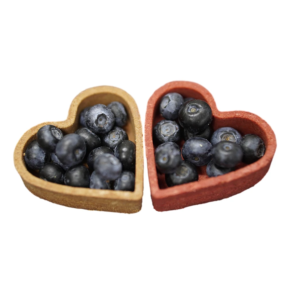 High Quality Eggs Shells Heart-shaped Tart Shells 6.5cm Flaky tart crust Mini Egg Tart Shells