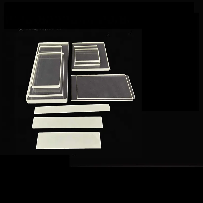  Дешевые фабричные Заказные высокочастотные 99.9% SiO2 Квадратные 10*10 мм JGS1 плавленые пластины из кремнезема