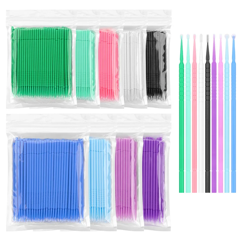 Higher Quality Clean Removing Glue Microfiber Applicator Micro Swabs