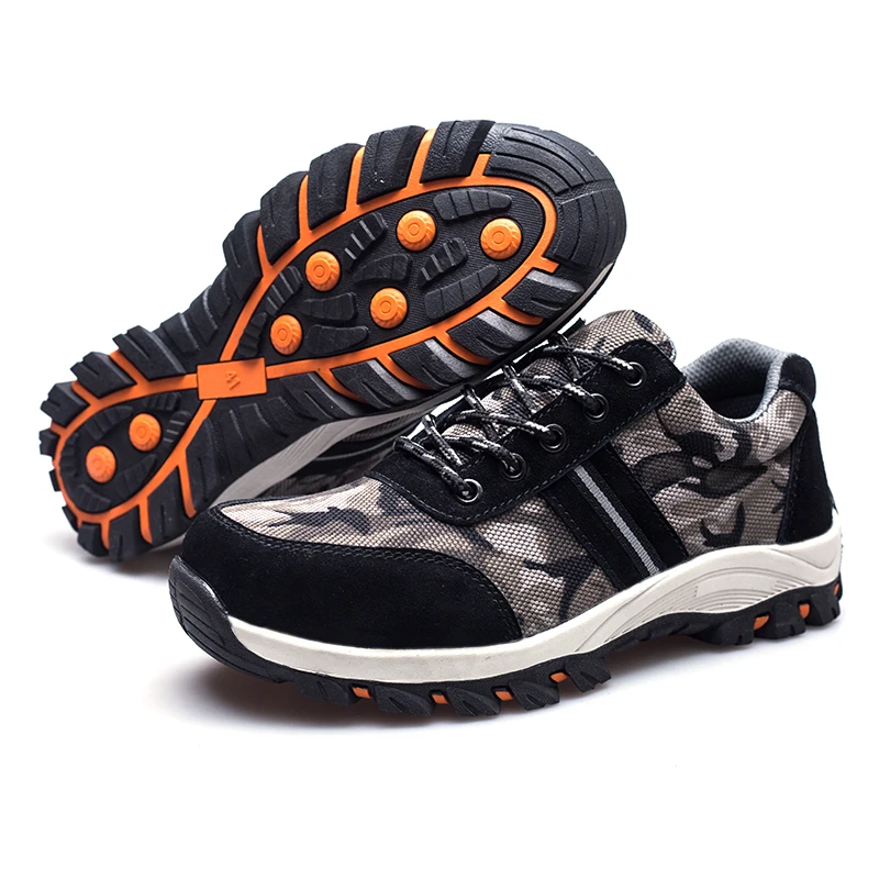 Black camouflage factory direct sale neutral safety shoes for worker and explorer