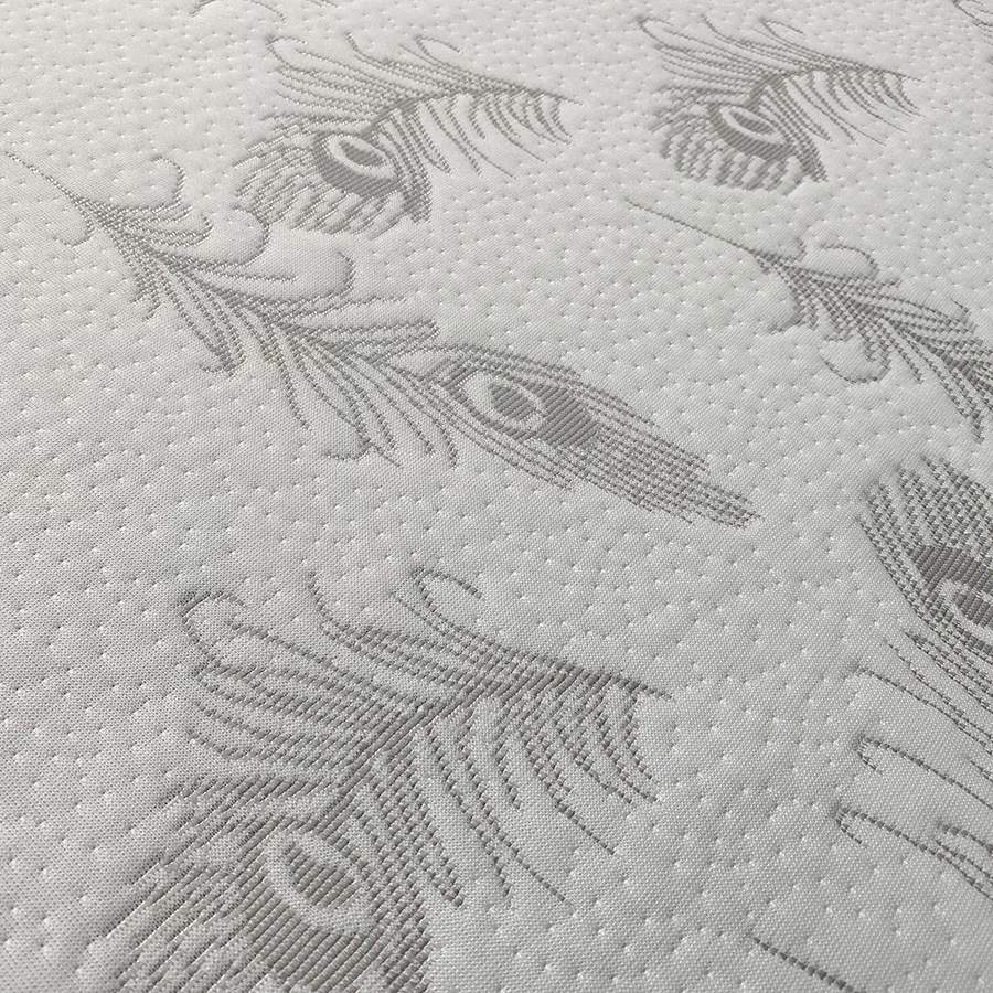 Leaf Pattern Design Soft Polyester Fabric for Mattress Ticking Fabric Knitted 240gsm Mattress Fabric