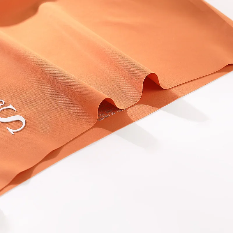 2021 wholesale ladies ice silk and cotton seamless High Rise underwear solid sexy short panty woman underwear