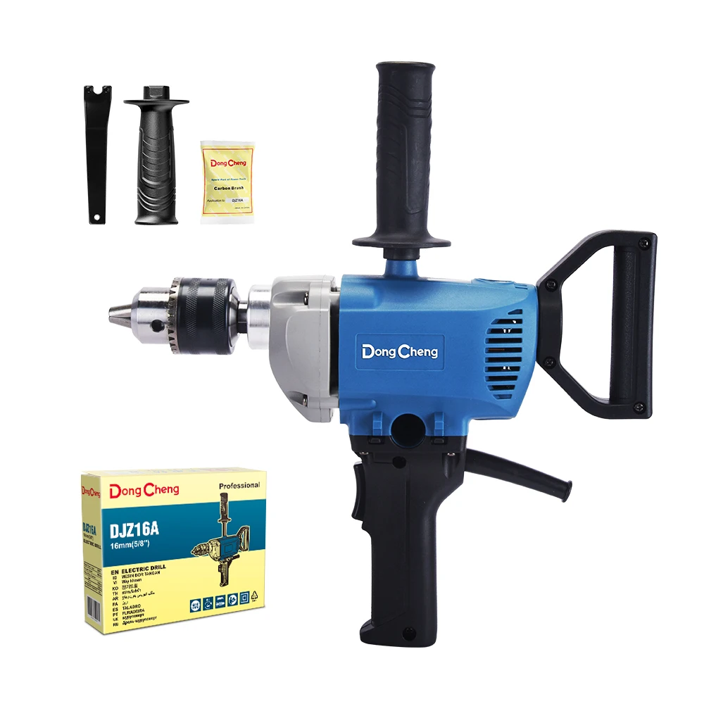 DongCheng Industrial Fixed Speed High Torque 800W Electric Professional Aircraft Drill With Rotatable Handle