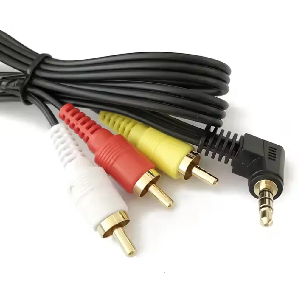 DAJIANG OEM настраиваемый 3 5 мм до RCA штекер к Стерео Аудио Видео Мужской кабель AUX на AV видеокамера