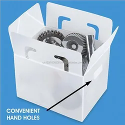 Stackable PP Corrugated Honeycomb Plastic Folding Storage Turnover Boxes Flute Board Boxes/Impraboard Pradan Box With Magictape