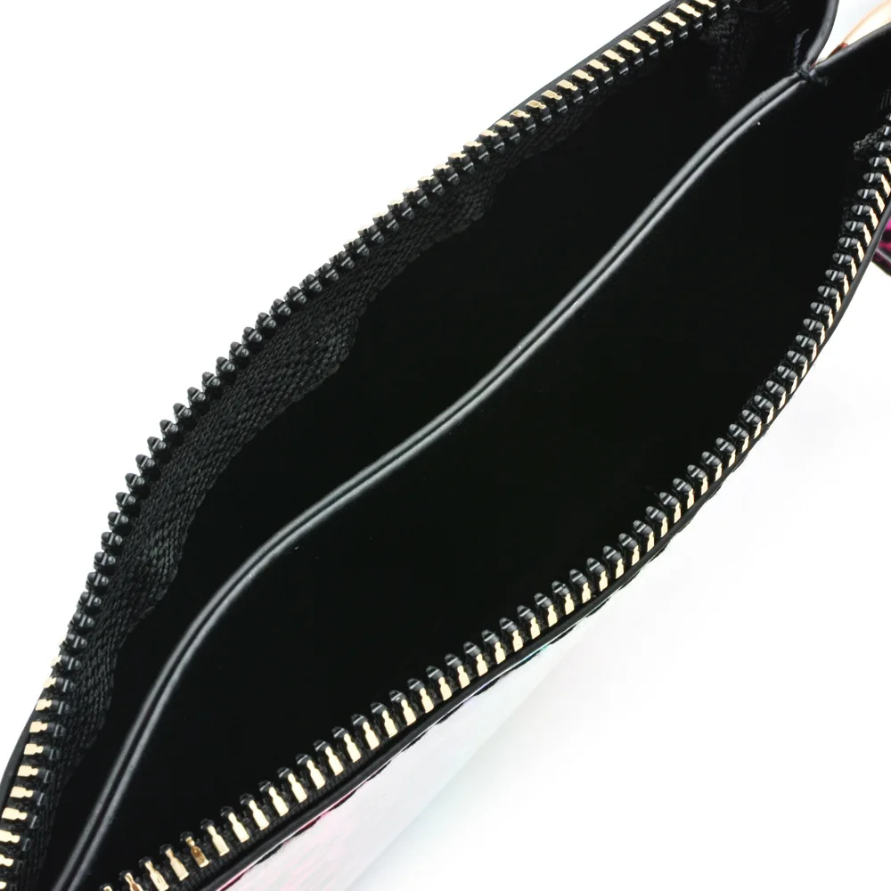 Hot Sale PU leather Fashion Keyring Bracelet Credit Card Holder Woman Handbag Leopard Wrist Keychain Snap Card Wallet