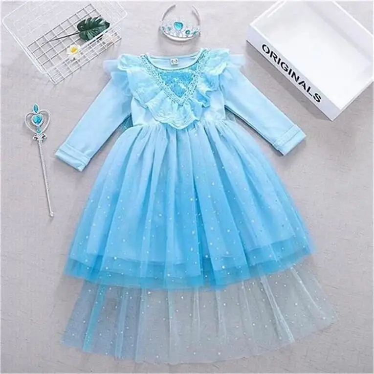 Simple Custom 4 Years Old Prences 6Year Girl Baby Dress Tween Girls Dresses