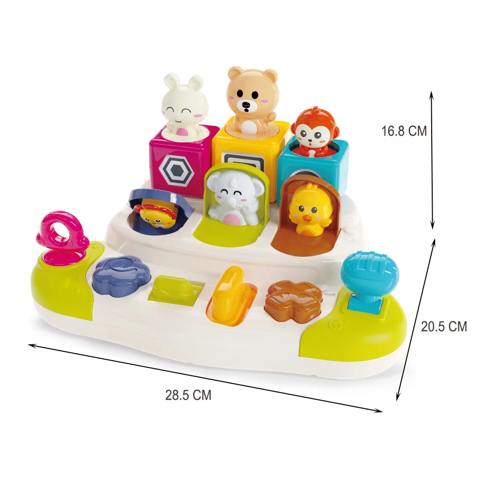 Juguetes para montessori сенсорные детские всплывающие животные игрушки для активного обучения Развивающие детей