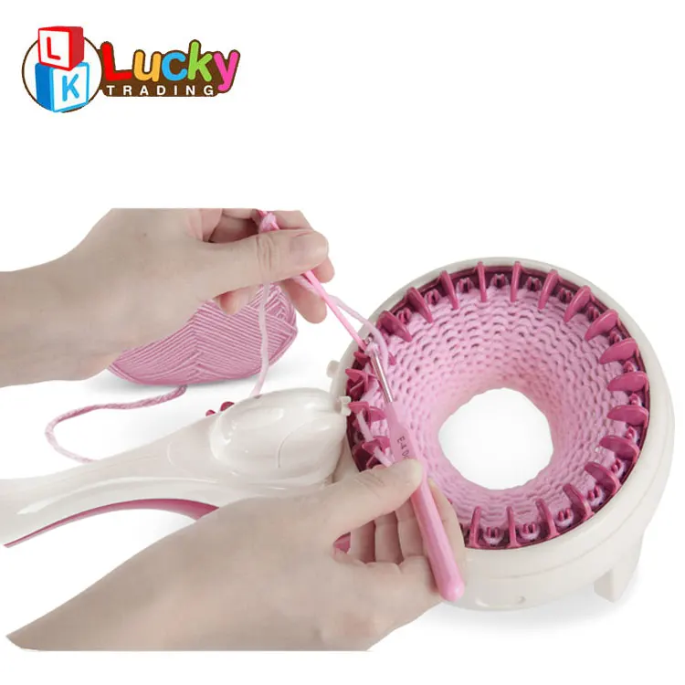 Wholesale 24 Needles Knitting Machines Hand-Operated Knitting Loom Machine for Kids and Adults