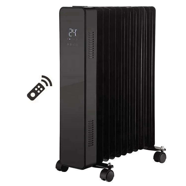 220V-240V/2500W 11 Fins electric wall mounted heaters oil filled heater with remote
