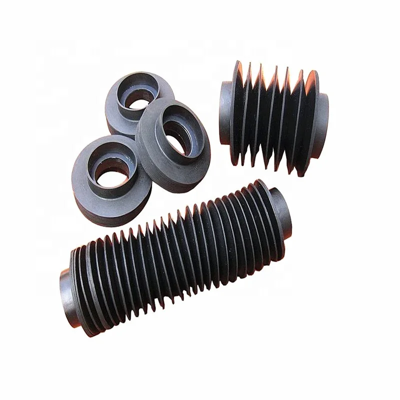 Competitive price flexible accordion thread rod rubber cylinder type dustproof protective bellows covers
