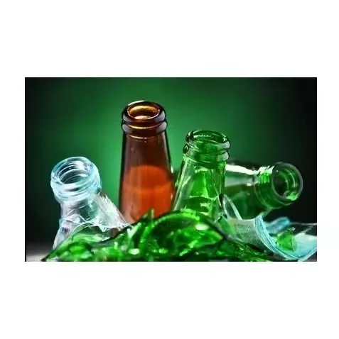 Wholesale Low Price Recycled Glass Bottle Scrap Green Crystal Tawny Colors Recycled Cullet Glass Bottle Scrap Flint Cullet