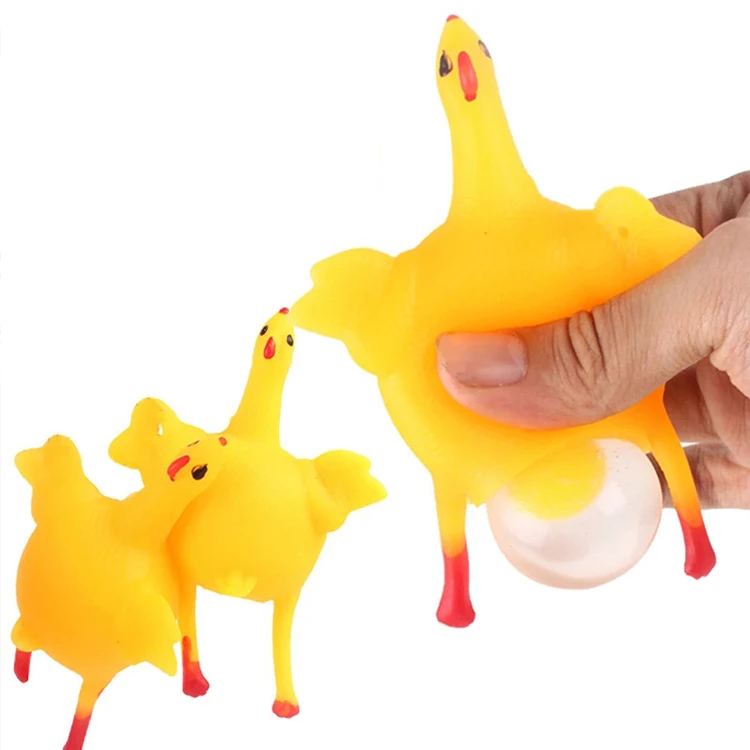 Забавная креативная игрушка яйца несущие курицы отпаривающие куриные брелоки Забавный гаджет сжимаемые Мячи игрушки для трюков игры детей