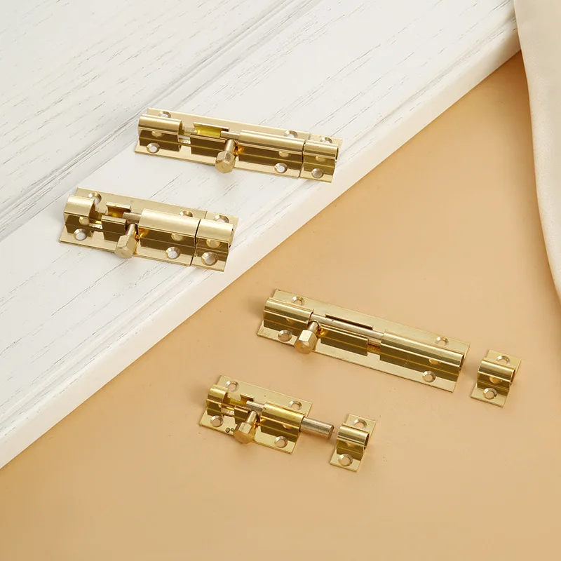 Wholesale Factory Cabinet Window French Buckle Latch Manumotive Brass Door Bolt Locks
