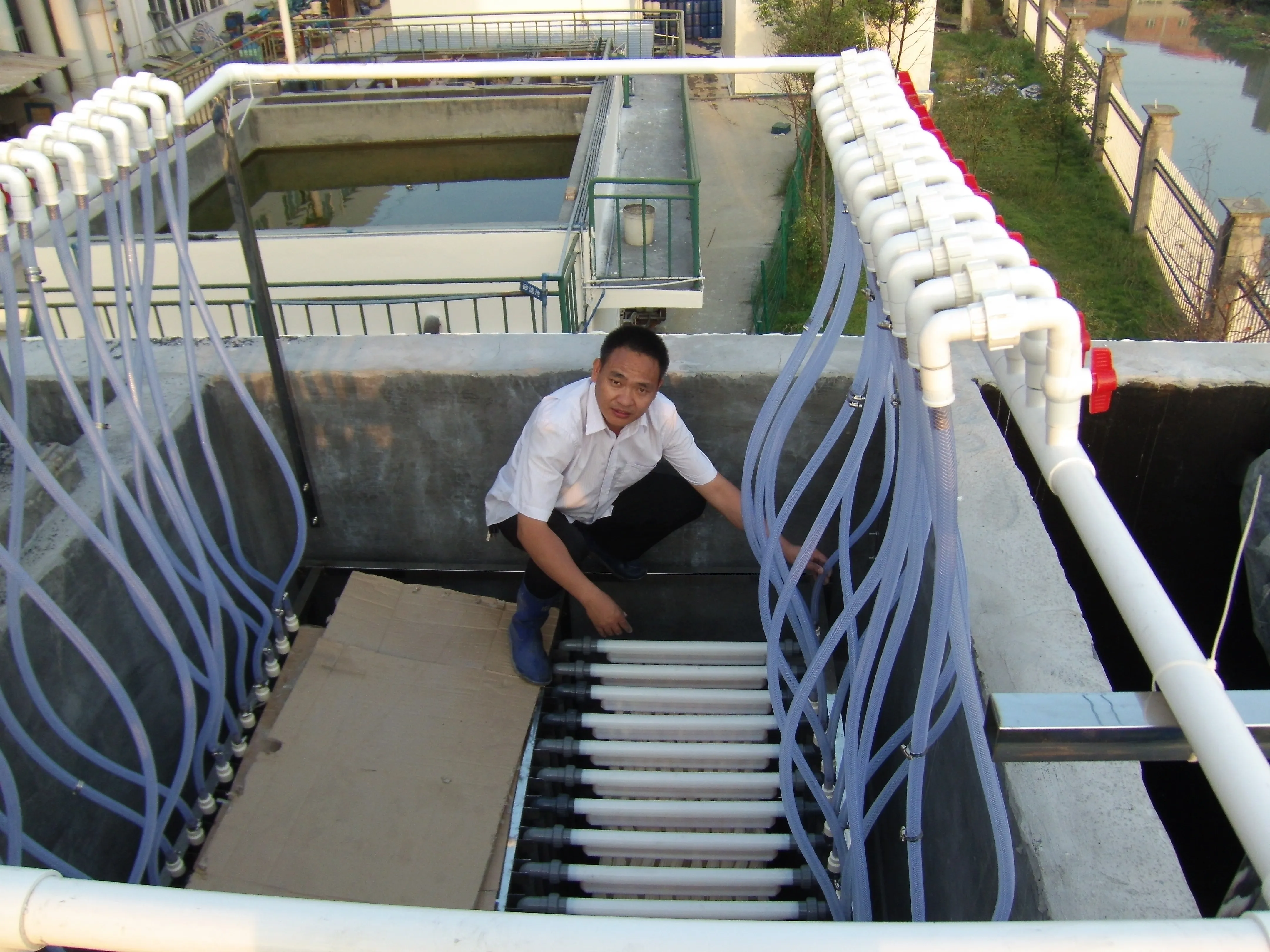 10m2  reinforced pvdf  hollow fiber mbr membrane bioreactor