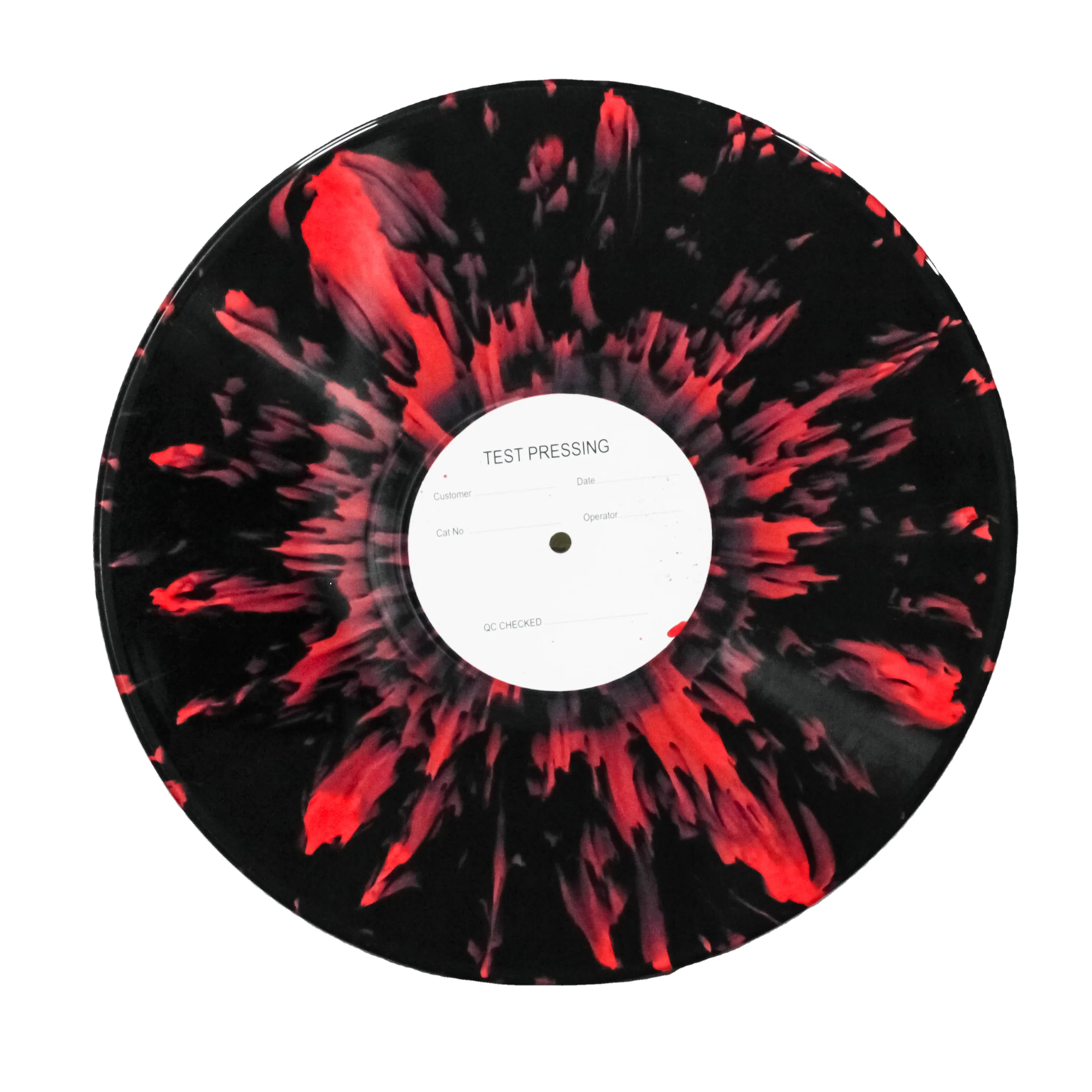12' Splatter Vinyl Record Pressing with different Colours