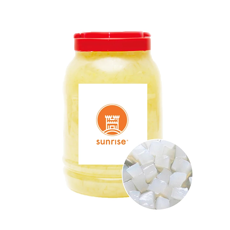 Taiwan party supplier coconut flavor  Nata De Coco  jars perlas de tapioca
