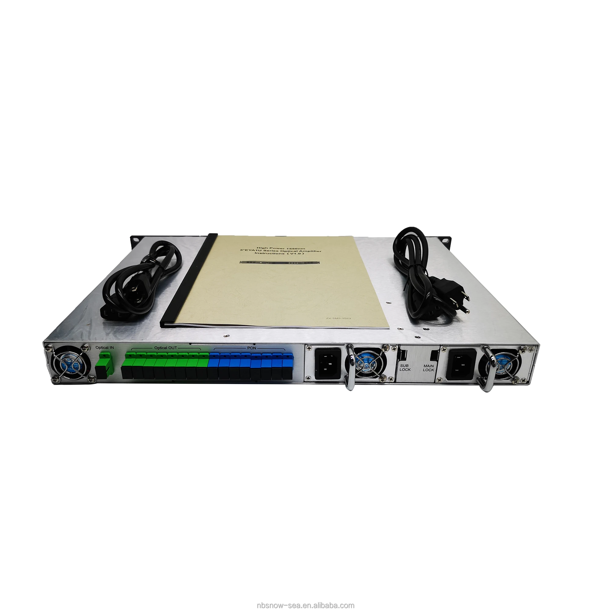 FTTH CATV GPON 1550nm EDFA 8 Port 19dBm Fiber Optical Amplifier EDFA with WDM