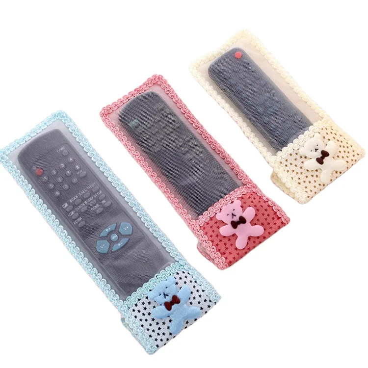 cartoon plush air conditioner TV remote control case cover