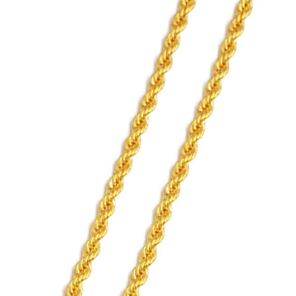 1 Piece/ Twisted Chain Necklaces for Women Men Gold Color Jewelry