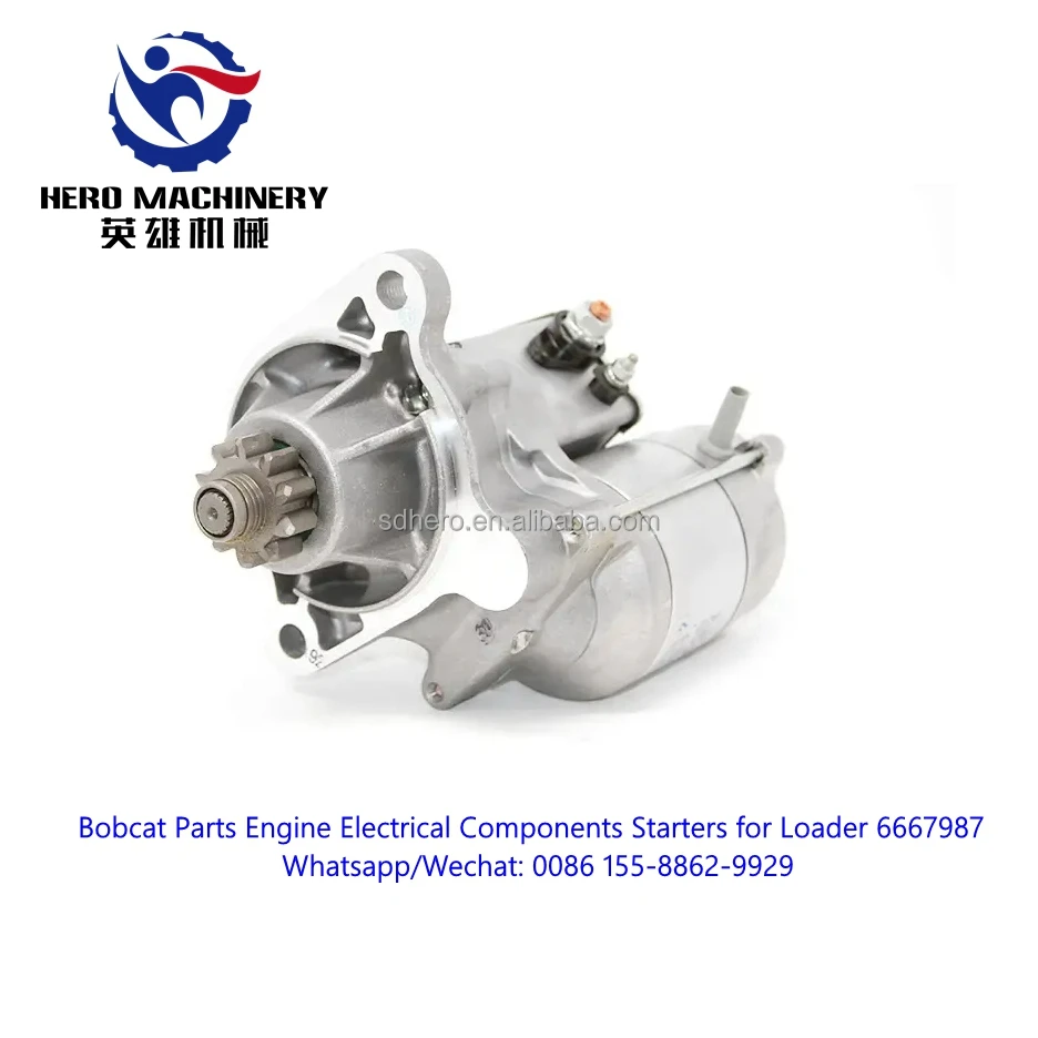 Original Bobcat Parts 6667987 Engine Components Electrical Components Starters Starters for Loader 453 463 553 653 751 S70