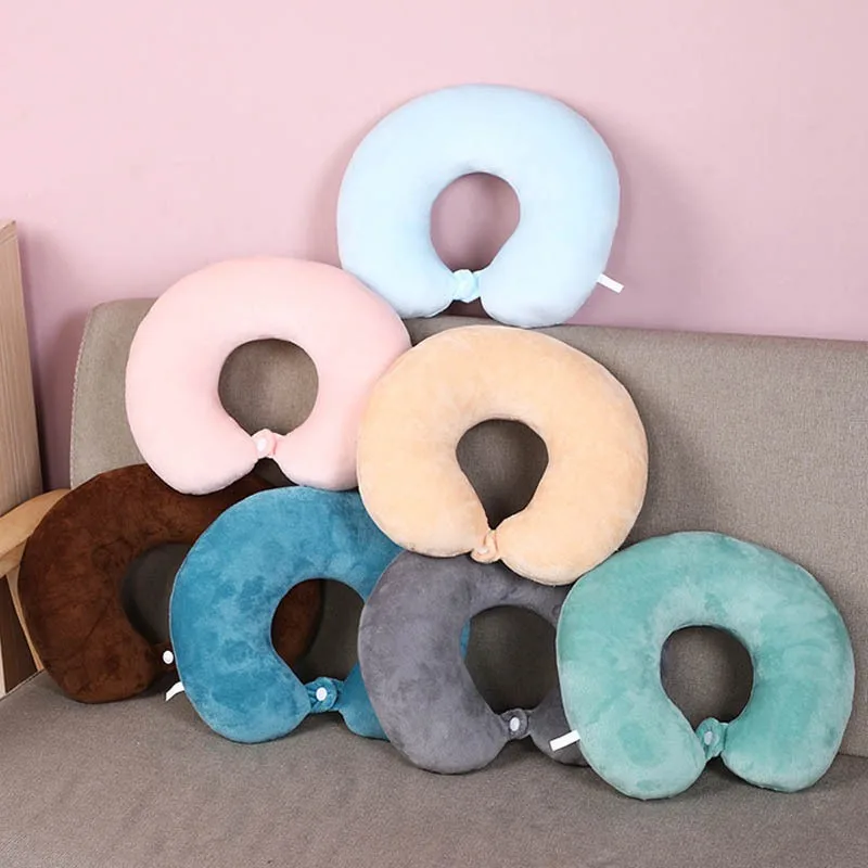 High Quality U-shaped pillow memory cotton filling pillow core Colorful Comfort U-shaped pillow