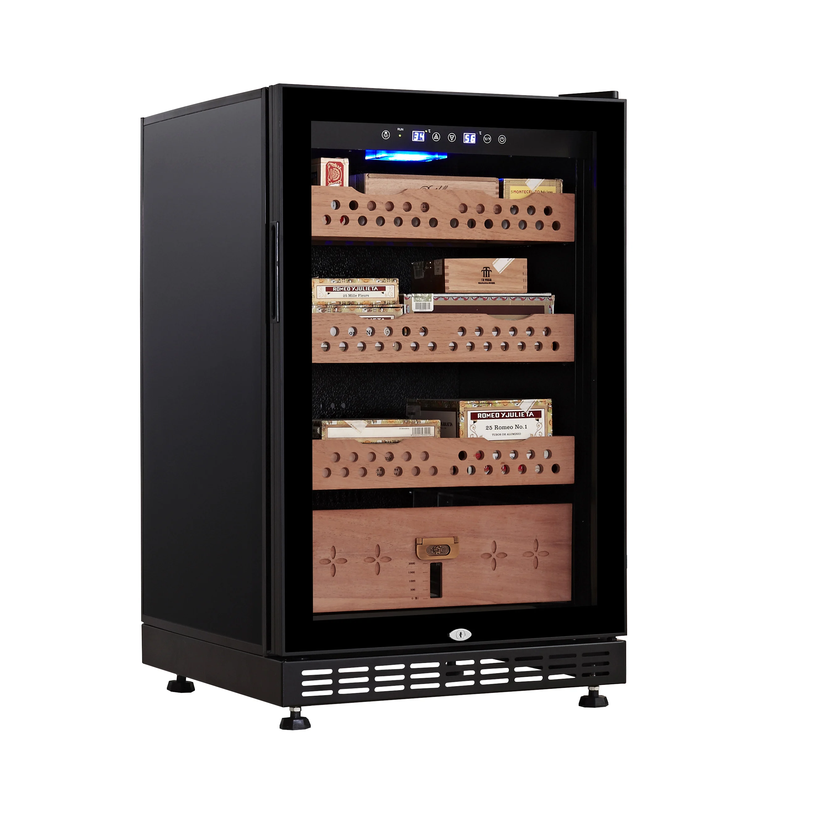 
600 PCS Cigars Automatic Humidity Control Compressor Fan Cooling Cigar Cooler Humidor 