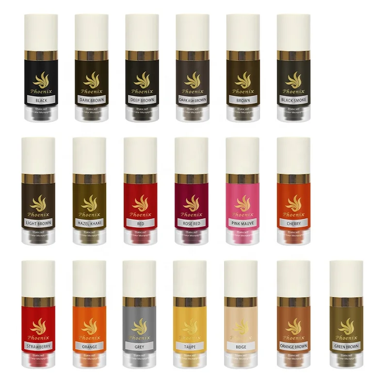 Wholesale OEM Permanent Makeup Best Tattoo Ink Eyebrow Tattoo Pigment Microblading Ink