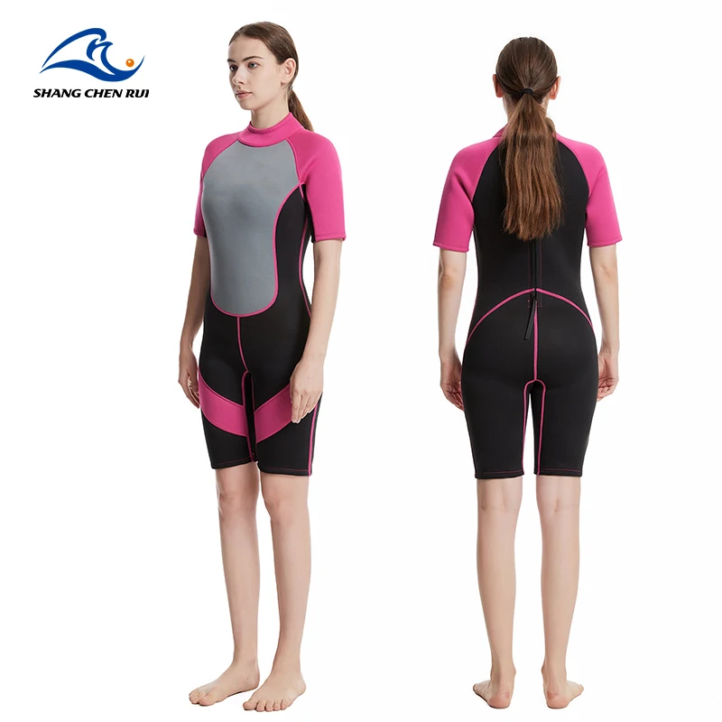 Water Sports Surfing Swimming Diving 3mm 5mm Custom Neoprene Short Sleeve Overall Protective Wetsuit Diving Suit