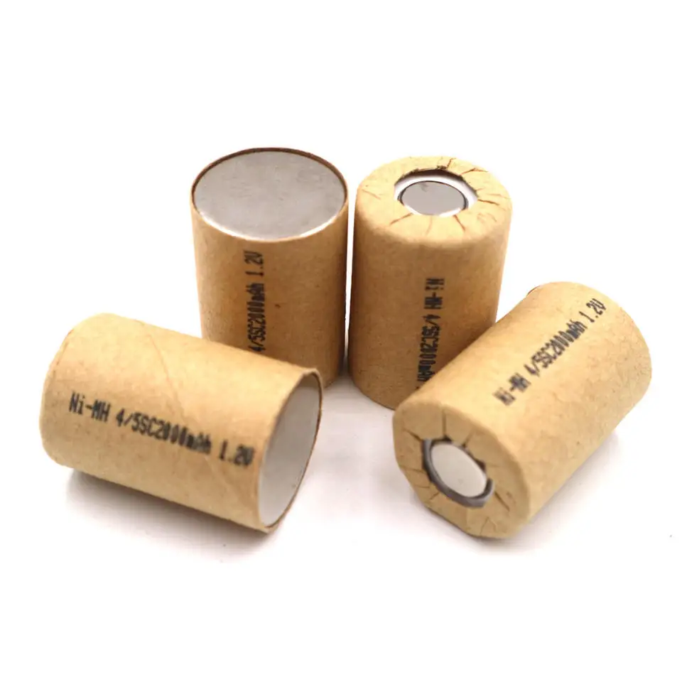 Factory Directly Price Ni-Mh 4/5SC2000mah nimh 4/5sub-c 1.2V Battery Cell Discharge Rate 10C 20A