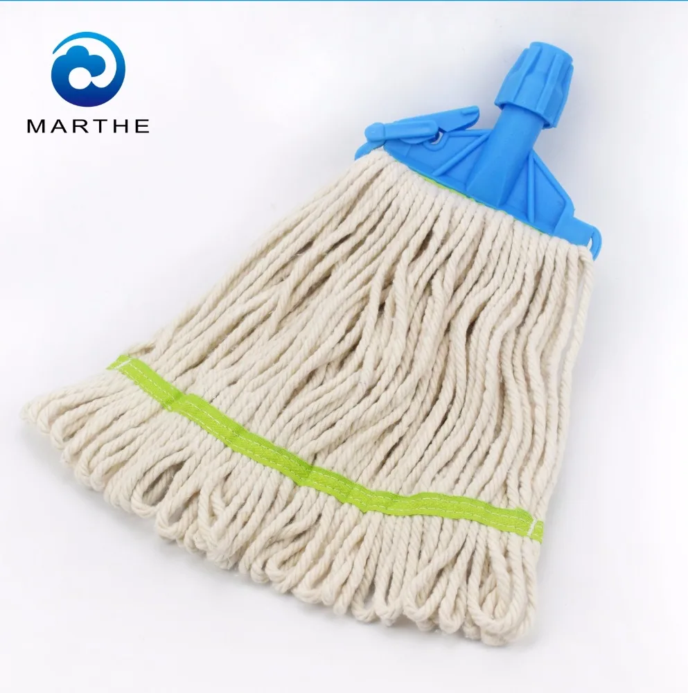 
4 Ply blended cotton looped end wet mop, with 1