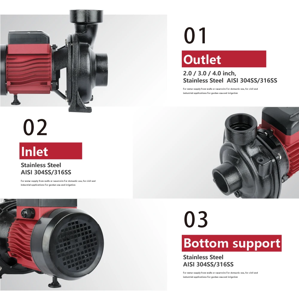 ZRI Brushless 2 inch /3 inch/4 inch Dc Solar Water Pump System Irrigation Agriculture High Pressure Solar Power Booster Pump