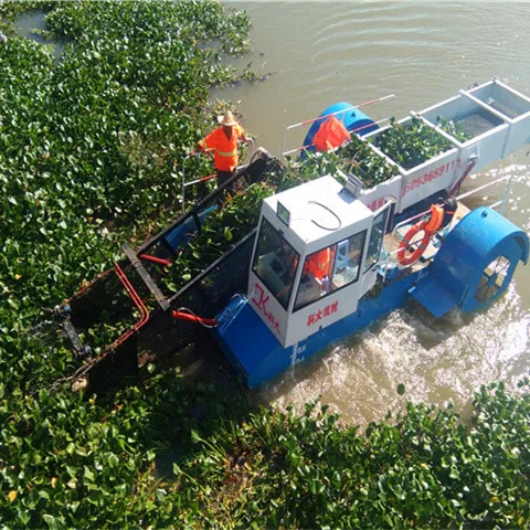Made in China Factory Customized Automatic CE Reservoir Hydroelectric Station River Ocean Pond Weed Cleaning CollectBoat