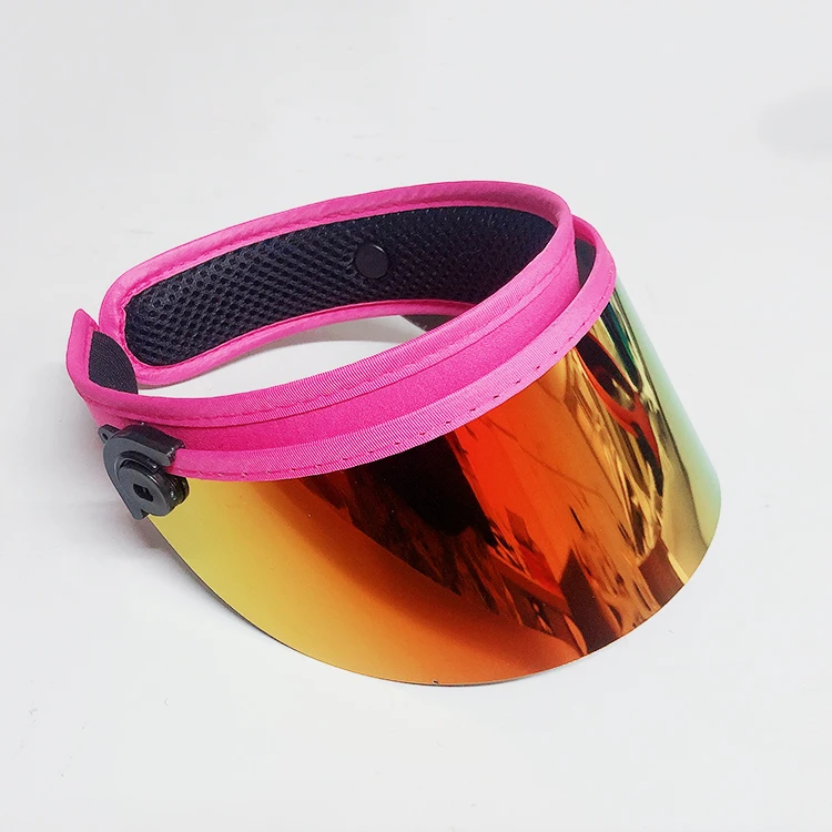 Custom embroidery printed logo sun visor hat men women ww2 German Visor sports uv protection pc pvc uv sun hat